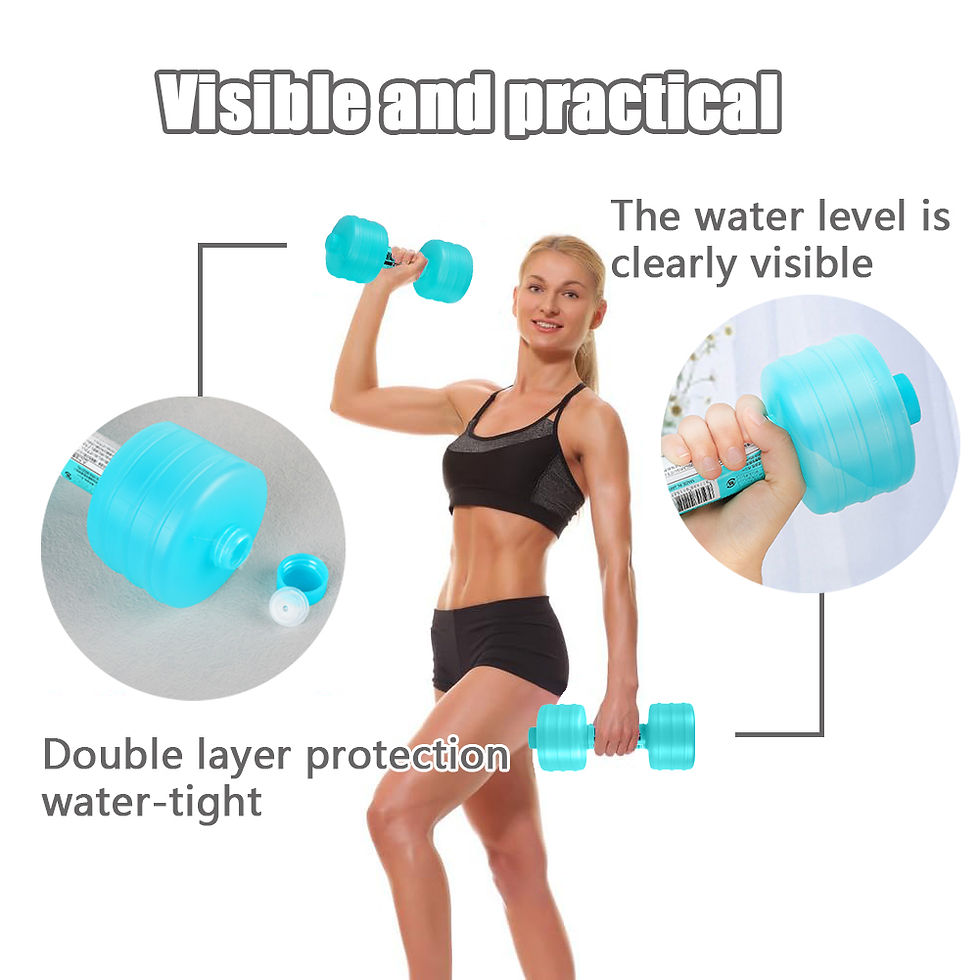 Thumbnail: Water-filled Dumbbells Portable Dumbbell Sports Water Bottle for Arm Strength Tr