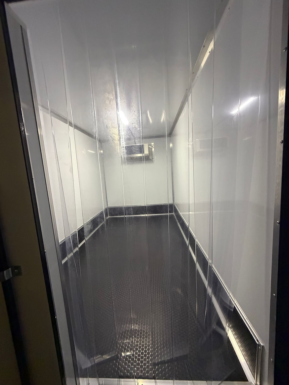 Interior view of a professional refrigerated trailer