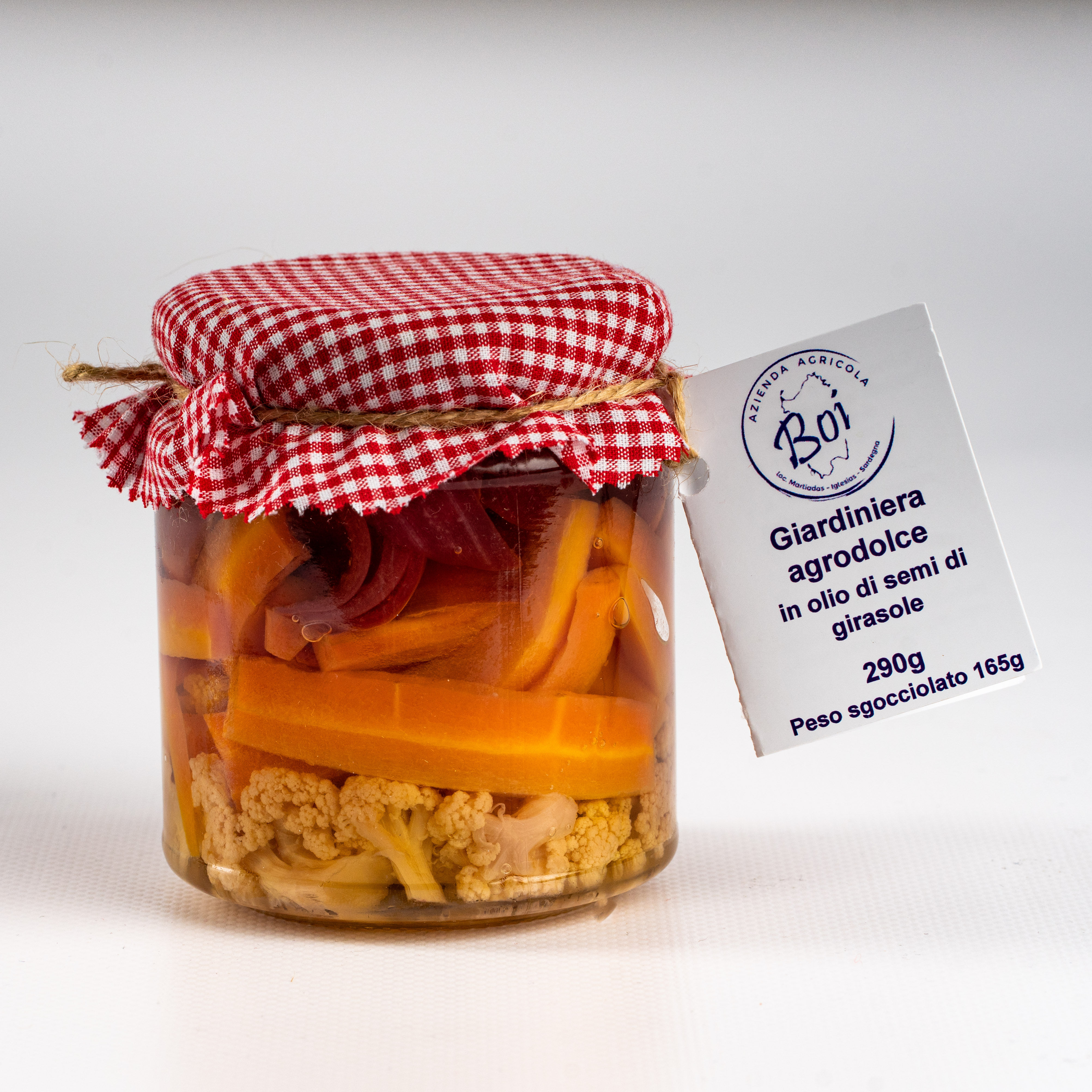 Giardiniera agrodolce in olio di semi di girasole