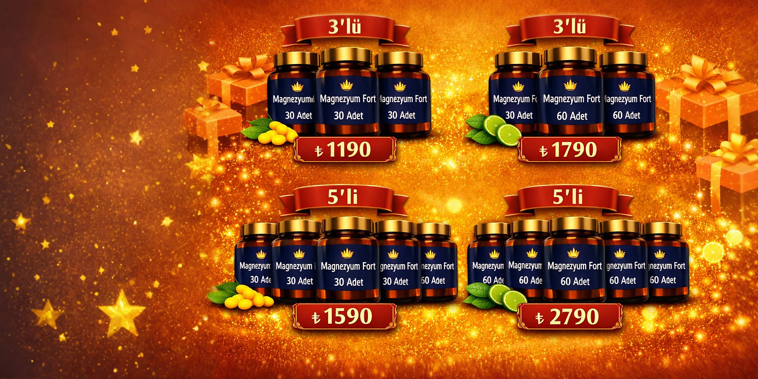 Wellces magnezyum takviyesi 3'lü ve 5'li avantaj paketleri