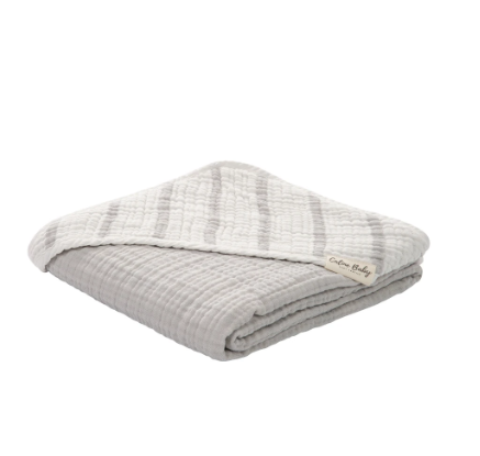 Thumbnail: Baby & Kids - Hooded Striped Swaddle