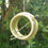 Thumbnail: Stoneware apple or suet bird feeder ring (Forest and Lime)