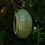 Thumbnail: Stoneware Bird Feeder Ring, triangular stamps (Lime/Forest)
