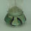 Thumbnail: Stoneware wire peanut or suet pellet bird feeder (Turquoise, Cobalt, Forest)