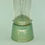 Thumbnail: Stoneware wire peanut or suet pellet bird feeder, stamped (turquoise)