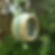 Stoneware apple or suet bird feeder ring ( Lime and Turquoise)