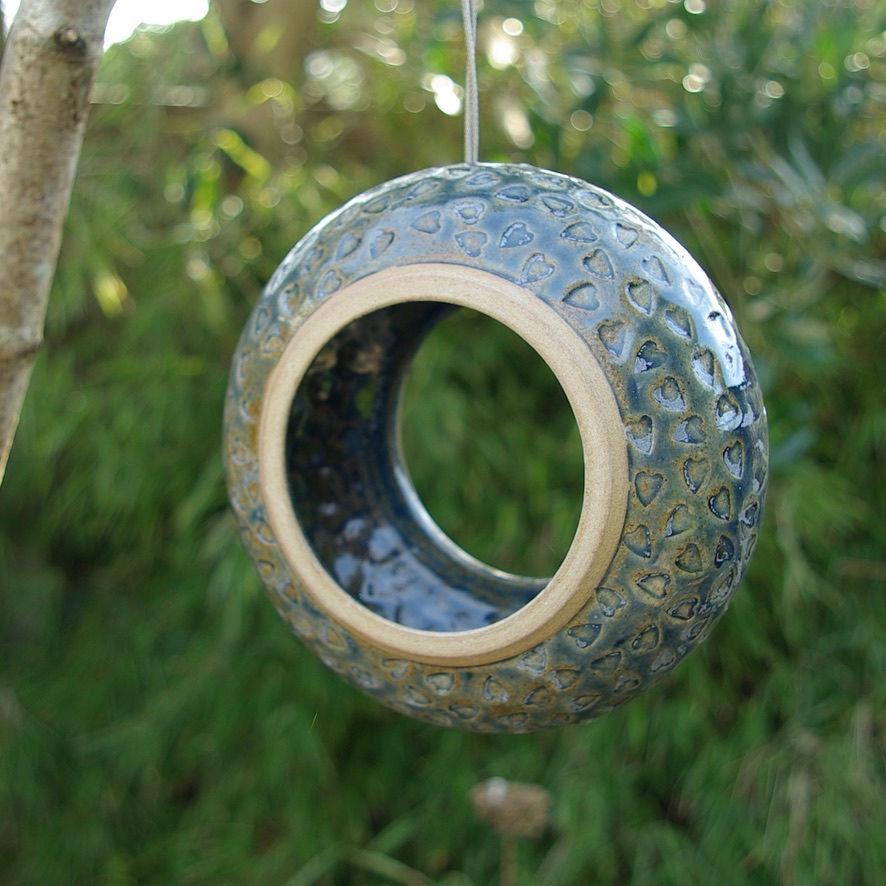 Stoneware Bird Feeder Ring
