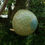 Thumbnail: Coconut style bird feeder for small garden birds, stamped (Lime/Turquoise)