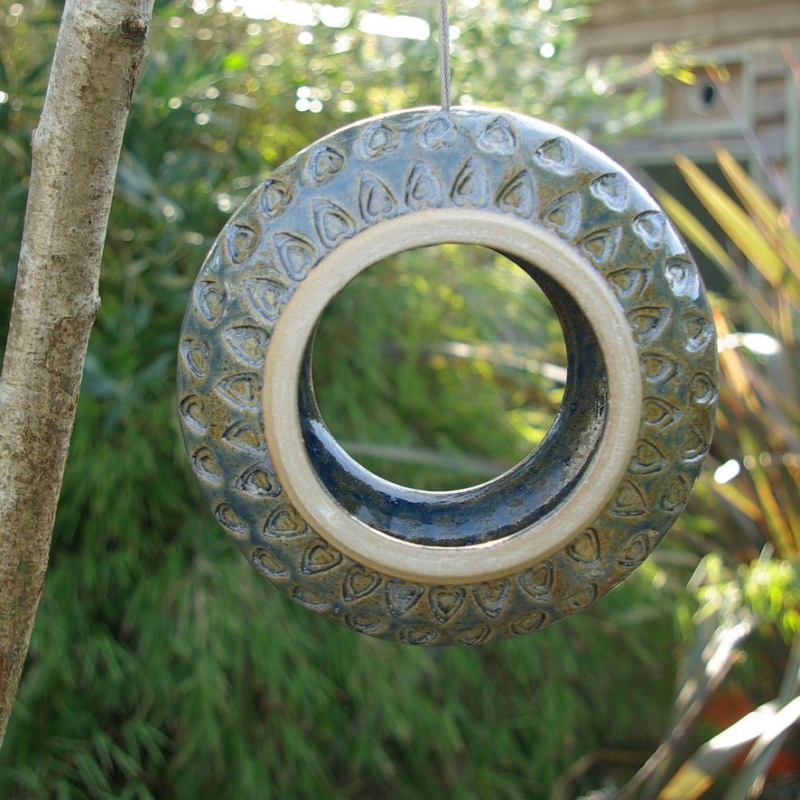Stoneware Bird Feeder Ring