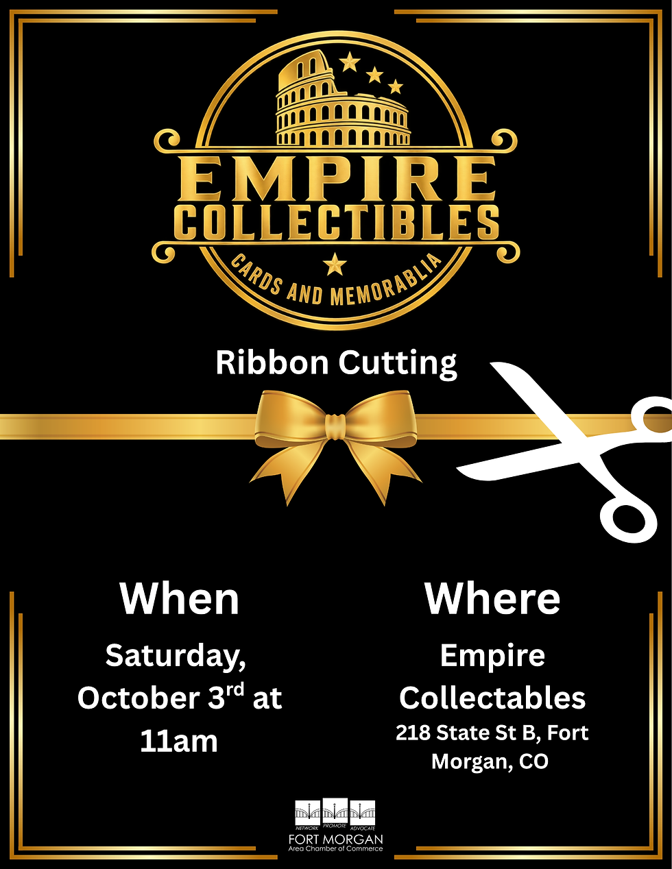 Empire Collectables Ribbon Cutting