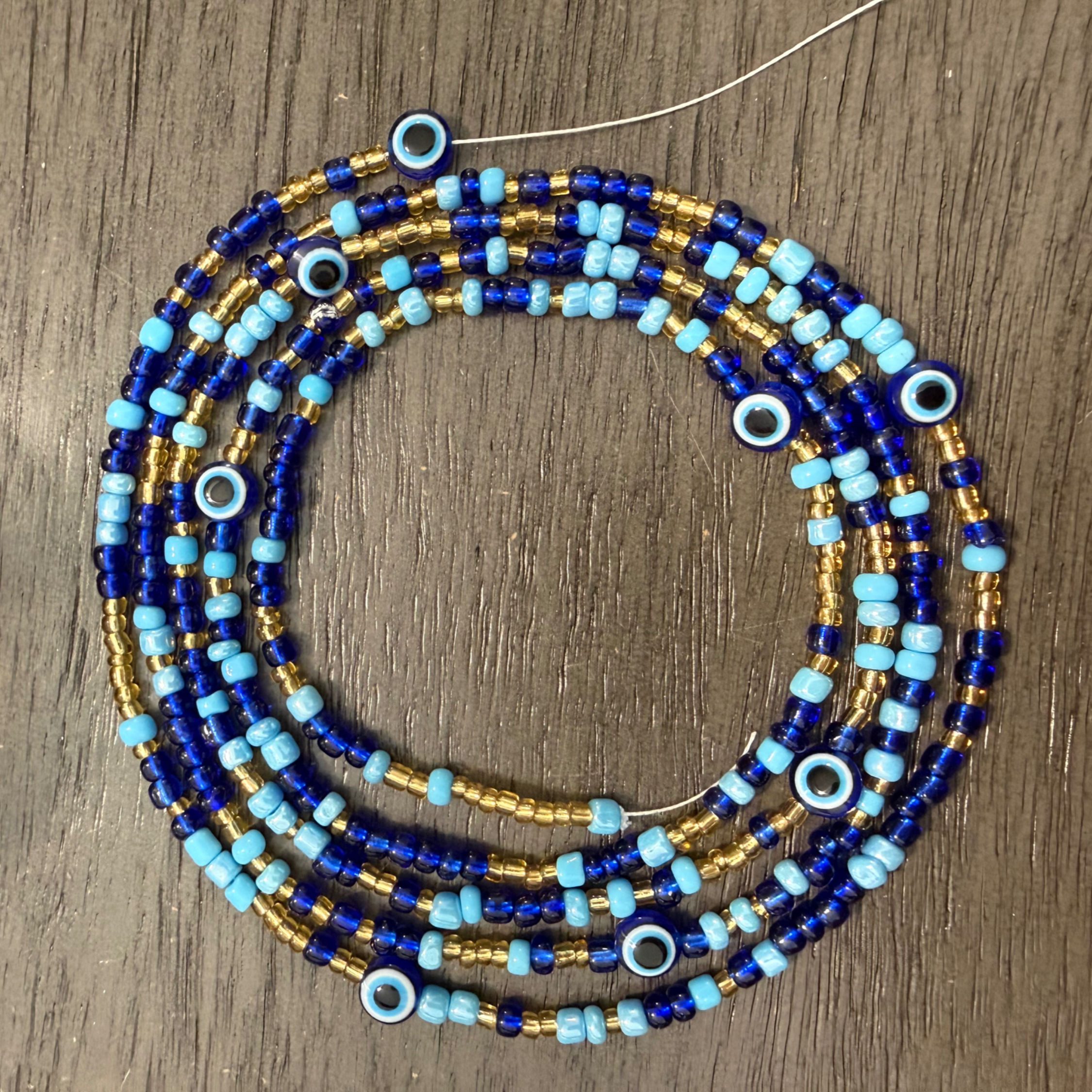 EYE CATCHING TIE ON WAIST BEADS
