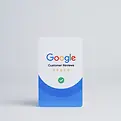 Google NFC review card used by businesses to collect customer reviews quickly.