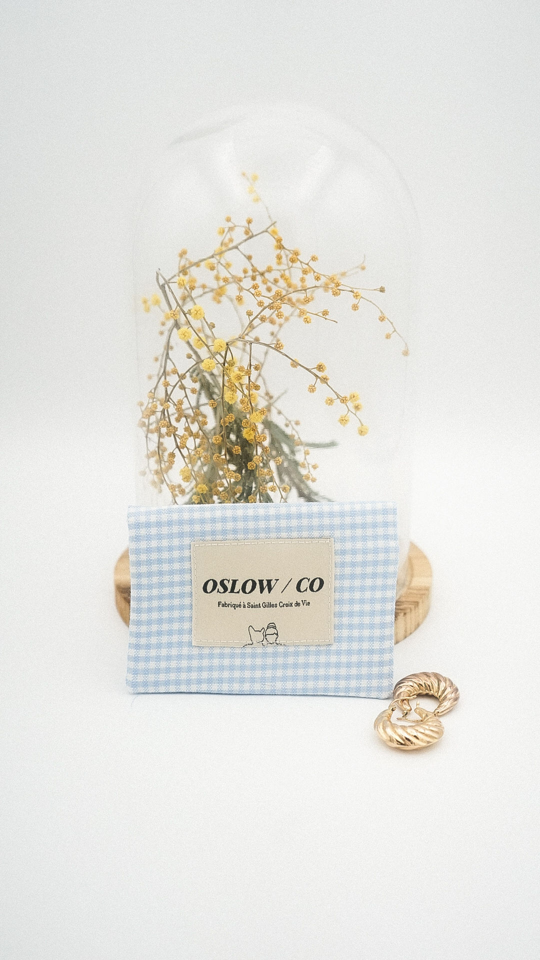 Porte-Carte vichy bleu