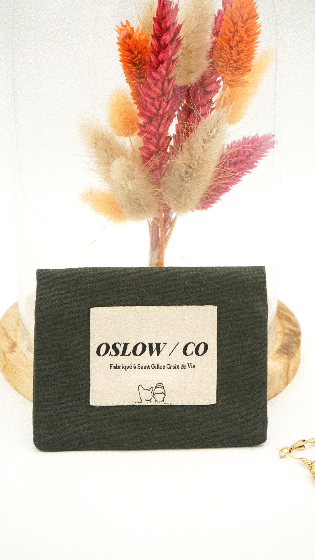 Porte-carte gabardine Kaki