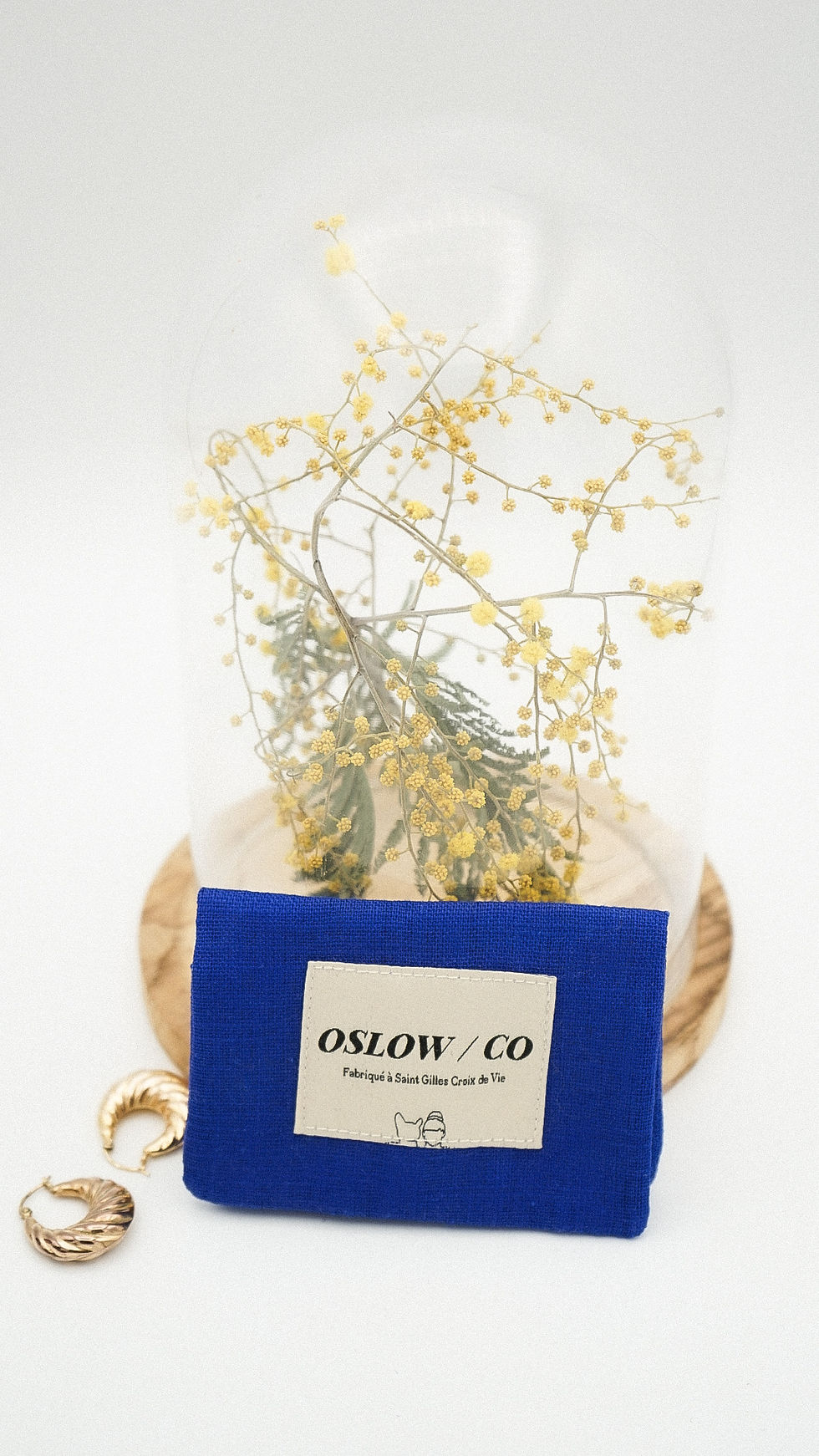 Miniature : Porte carte Lin bleu