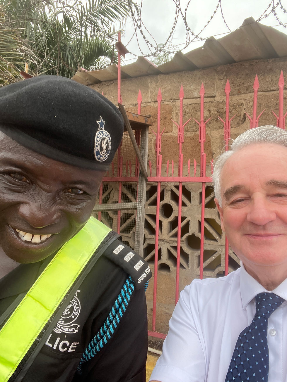 Trying to make friends with the Local Police.