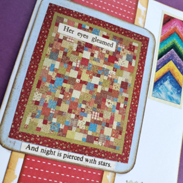 Thumbnail: Quilters Dreams Junk Journal belly band