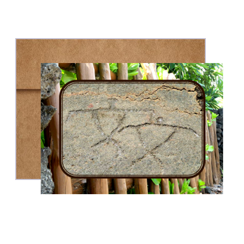 Thumbnail: Hawaiian Petroglyphs It's a Good Morning greeting card