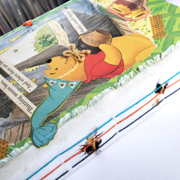Thumbnail: Winnie the Pooh Junk Journal spine
