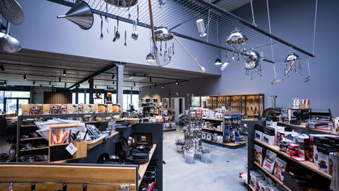 Intérieur du magasin "De Buttek" à Sprinkange