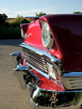 Vue avant d'une voiture de collection