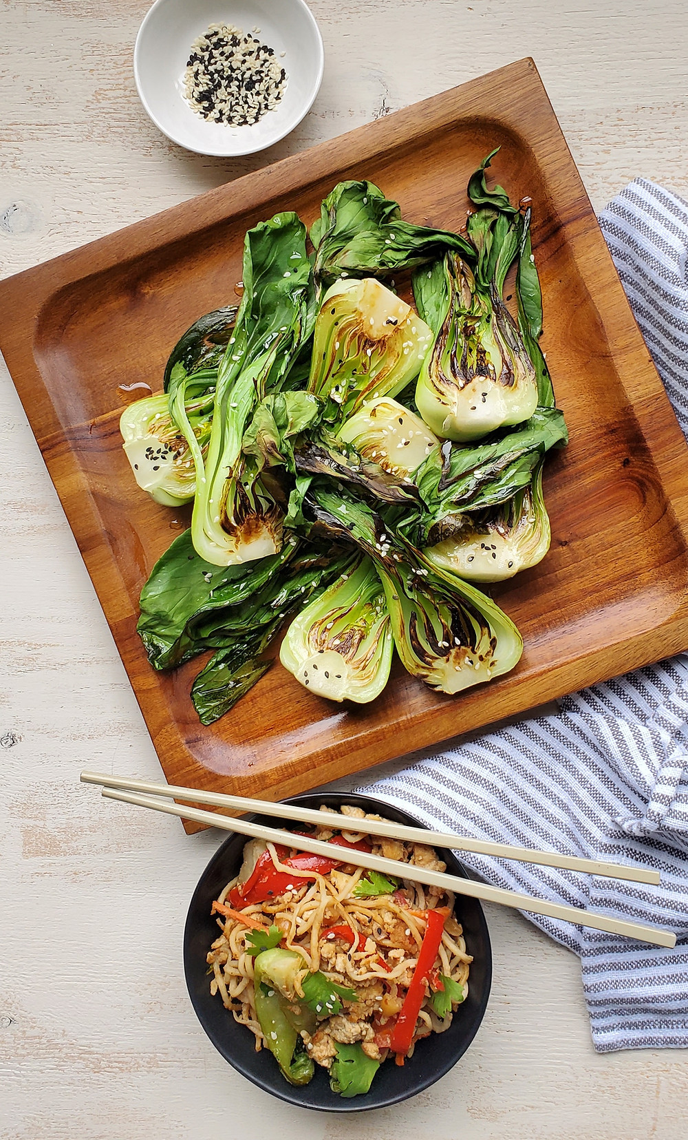 Fare Thee Well Roasted Sesame Bok Choy