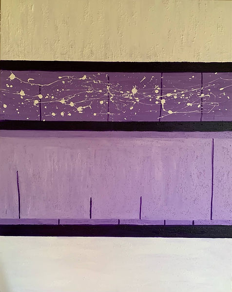 Fractured harmony. Acrylic on canvas. 104/ 81 cm.
