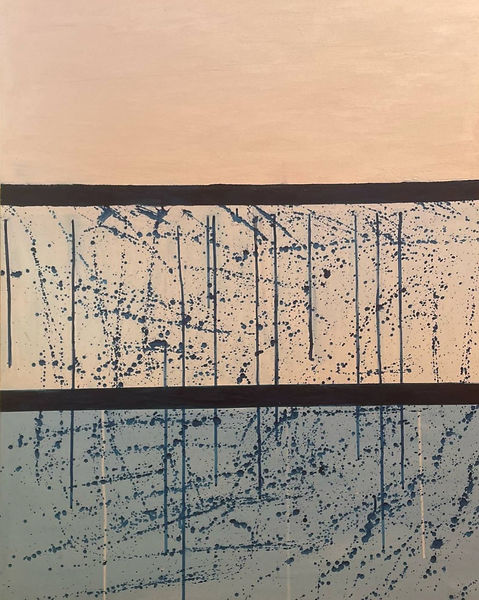 Boundary of chaos. Acrylic on canvas. 104/ 81 cm.