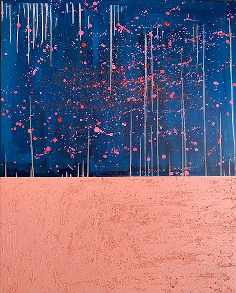 A dawns promise. Acrylic on canvas. 104/ 81 cm.