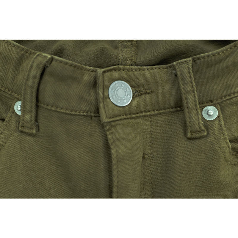 Thumbnail: 1℃ 橄榄绿色破洞牛仔裤