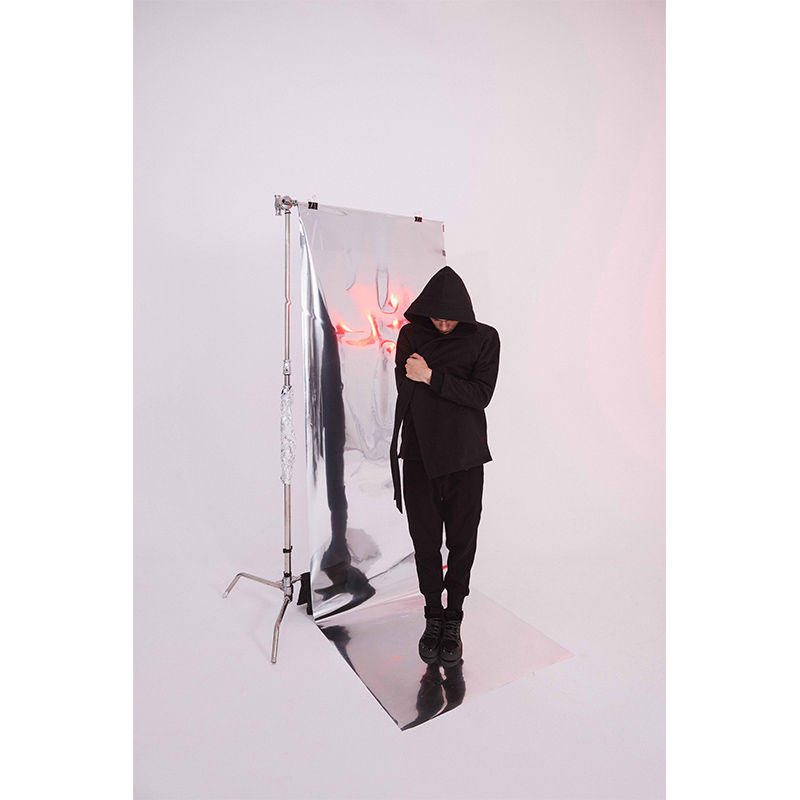 Thumbnail: 0℃ 黑色毛边卫裤