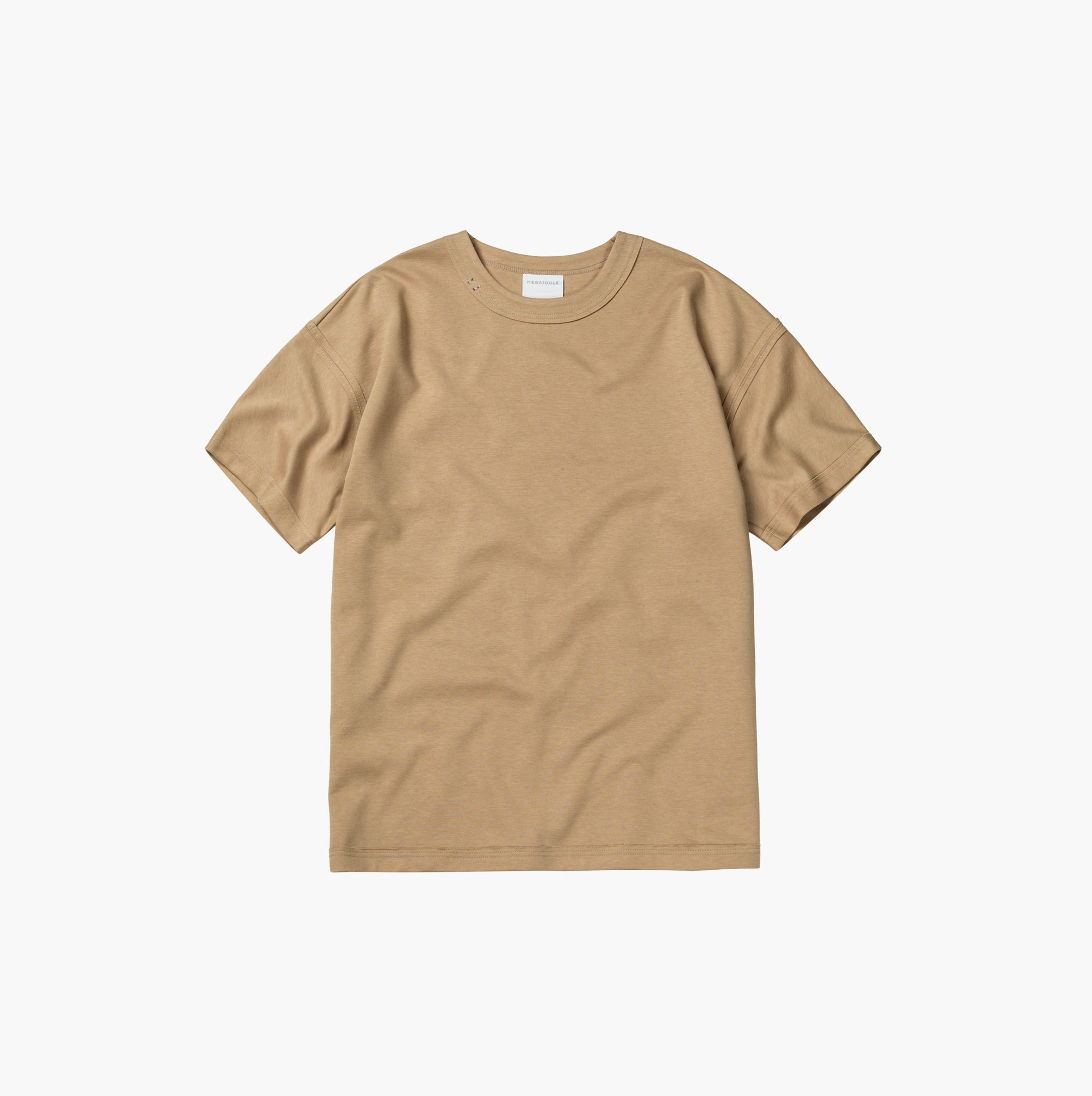 0℃ 卡其色连袖T-shirt