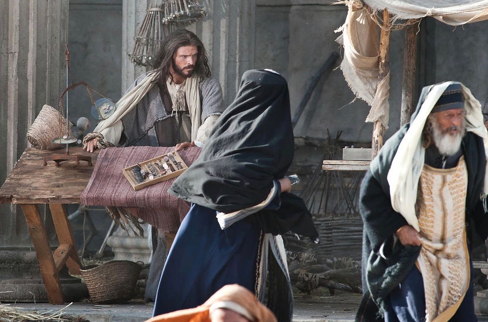 Mark 11:15–17 – Jesus overturns the tables and says, “Is it not written, My house shall be called of all nations the house of prayer? but ye have made it a den of thieves.”