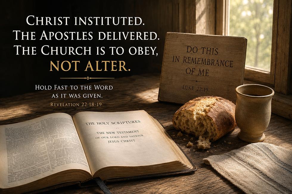 From Christ to Trent: How Far May the Church Go Beyond the Apostles?