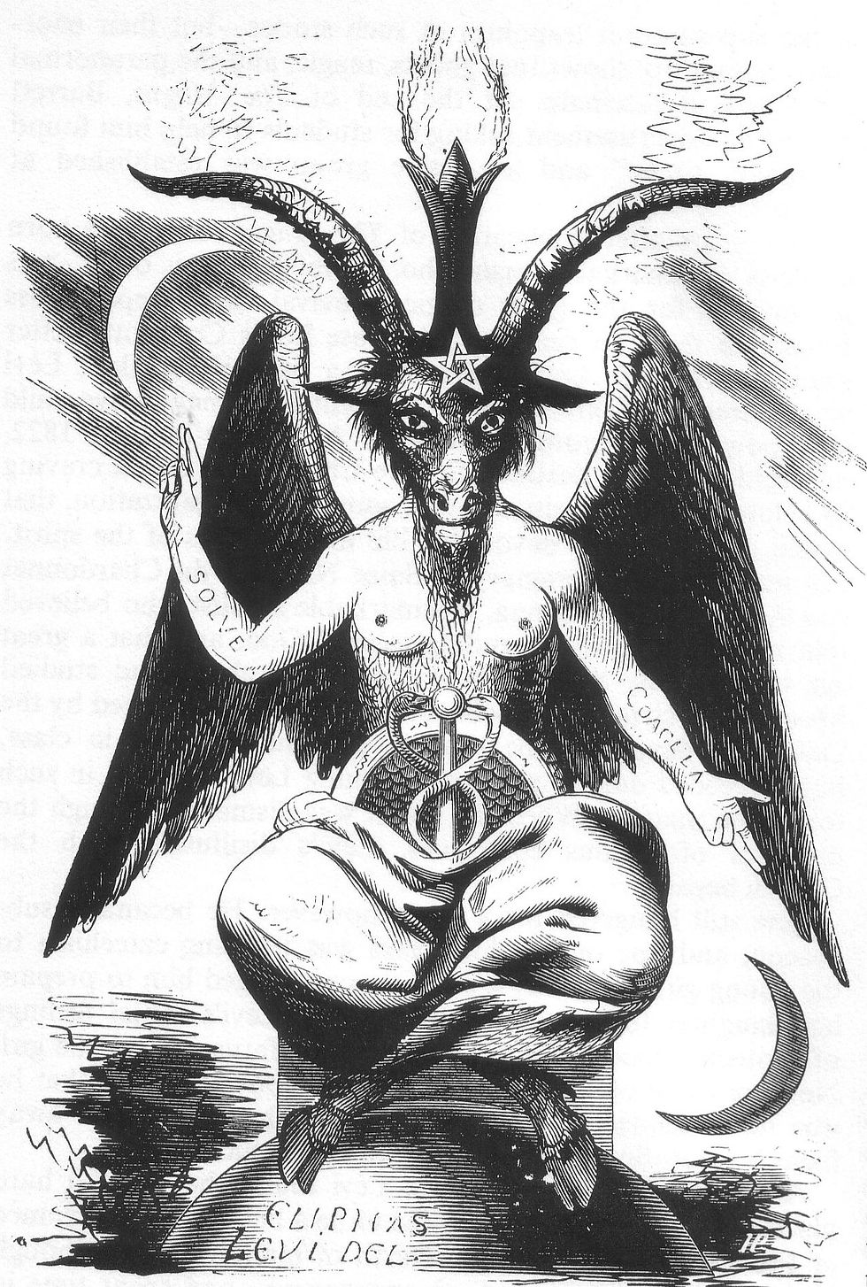 Baal Hammon/Dagan; the horned solar ram-god of the pit, joined with his consort Ishtar, the Queen of Heaven — her star, the pentagram, the ancient seal of sorcery traced by the planet Venus.