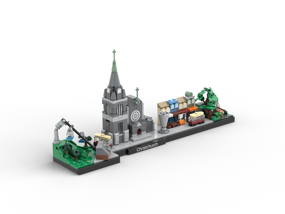 Christchurch NZ Custom Skyline Lego Set