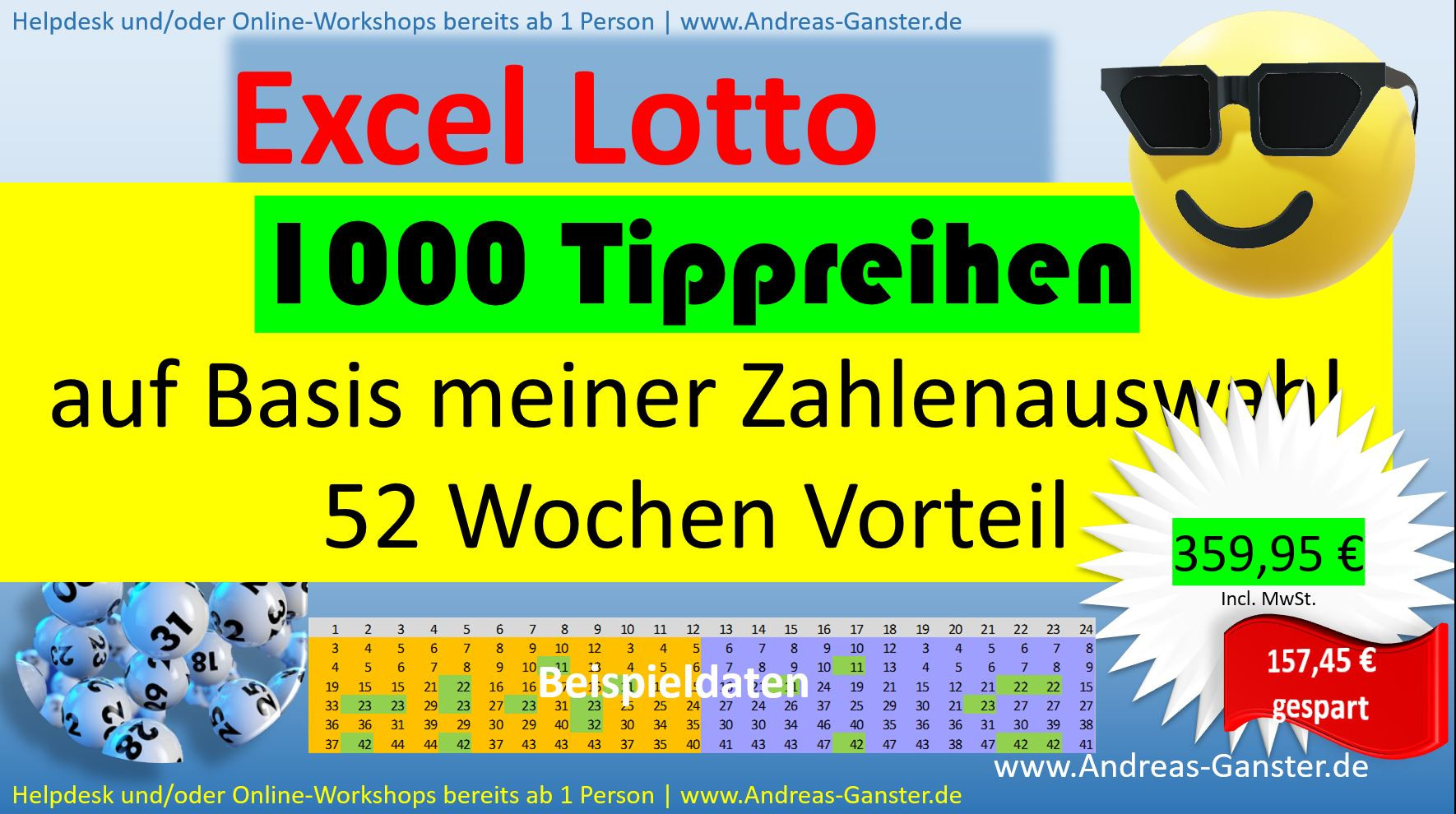 94 | 52 W-Abo: Optimierte Tippreihen (40 Filterstufen) für die Samstagsziehung