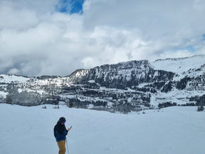 A view over the resort of Flaine, France