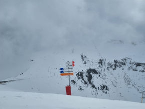 A signpost in Flaine, France