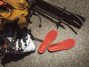 Superfeet insoles with ski gear