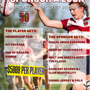 2026/2027 PLAYER SPONSORSHIP