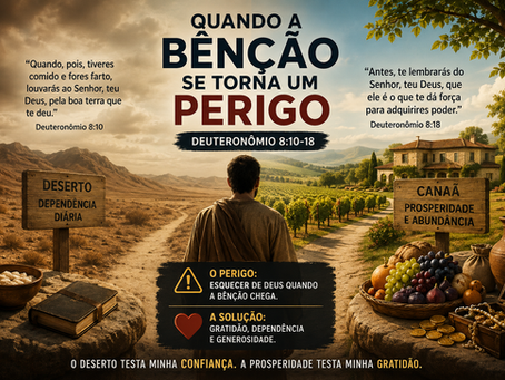 A benção ou maldição, acontece, quando valorizo mais a minha capacidade, do que as bênçãos do Senhor.