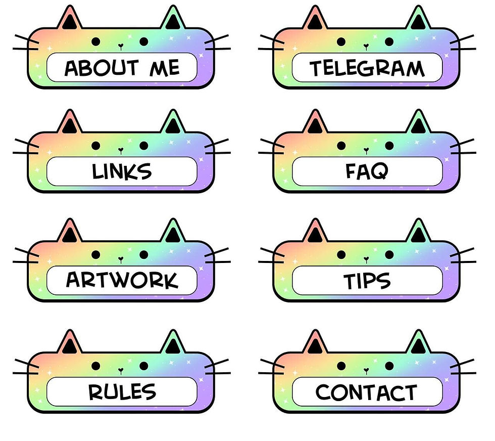 Twitch cat panels