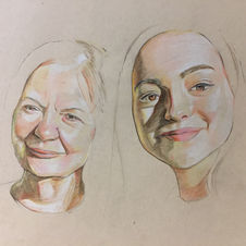 Grandma, Work In Progress, Pencil Sketch, 2021