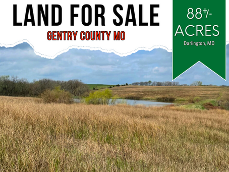 88+/- Acres. Gentry County Missouri CRP/Timber/Pond Excellent Hunting