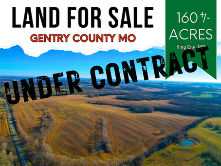 UNDER CONTRACT. 160-Acre Gentry County MO Farm: A Prime Investment Opportunity w/ Income & Recreation