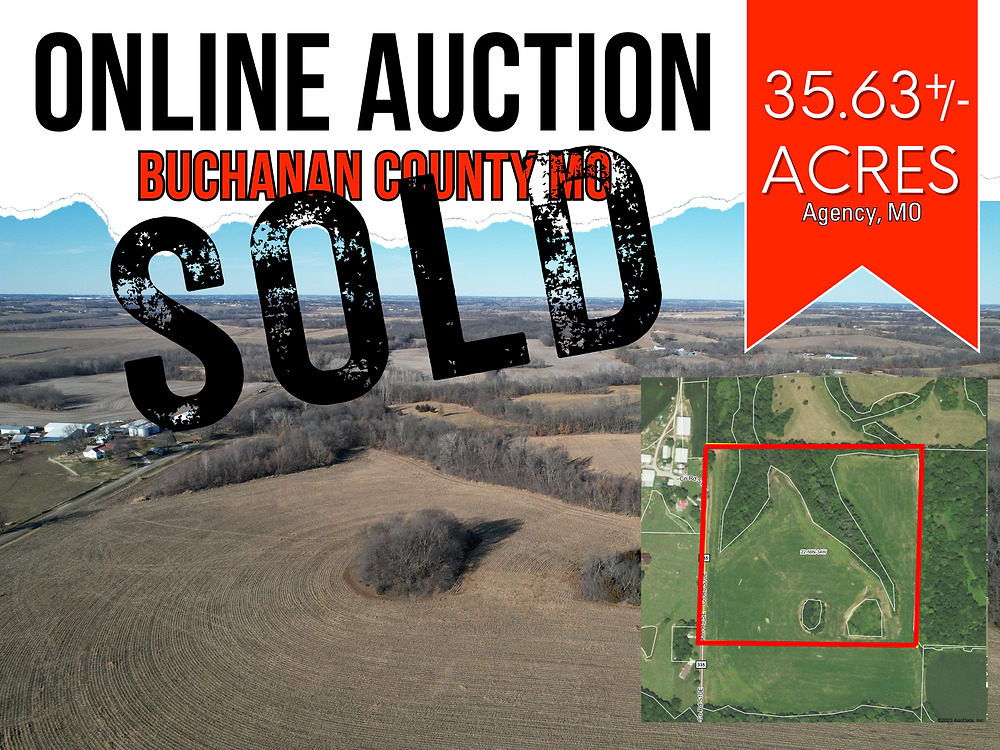SOLD. Tract 1 Buchanan County Missouri Row Crop Farmland IAuction