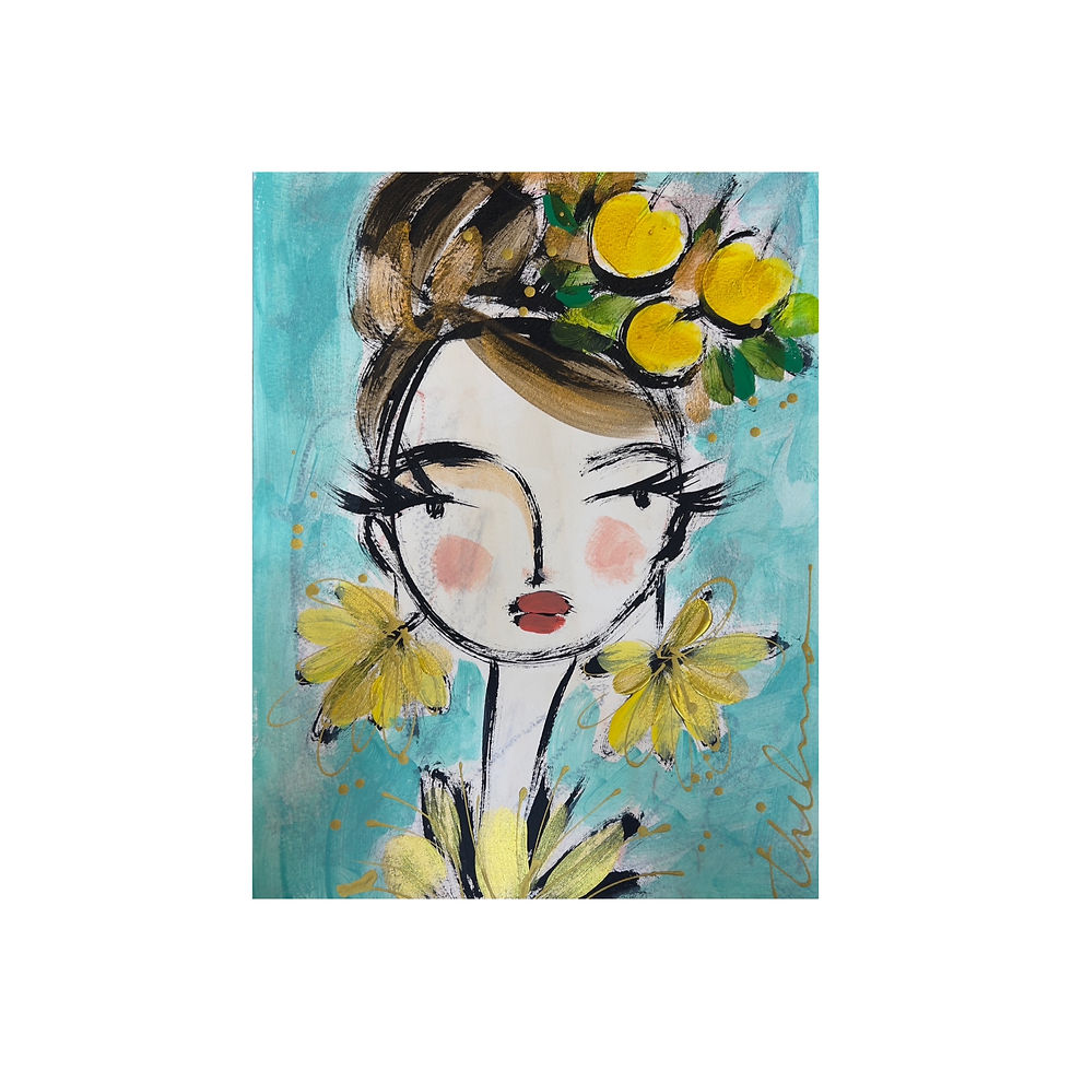 Lady & Lemons - Art PRINT 