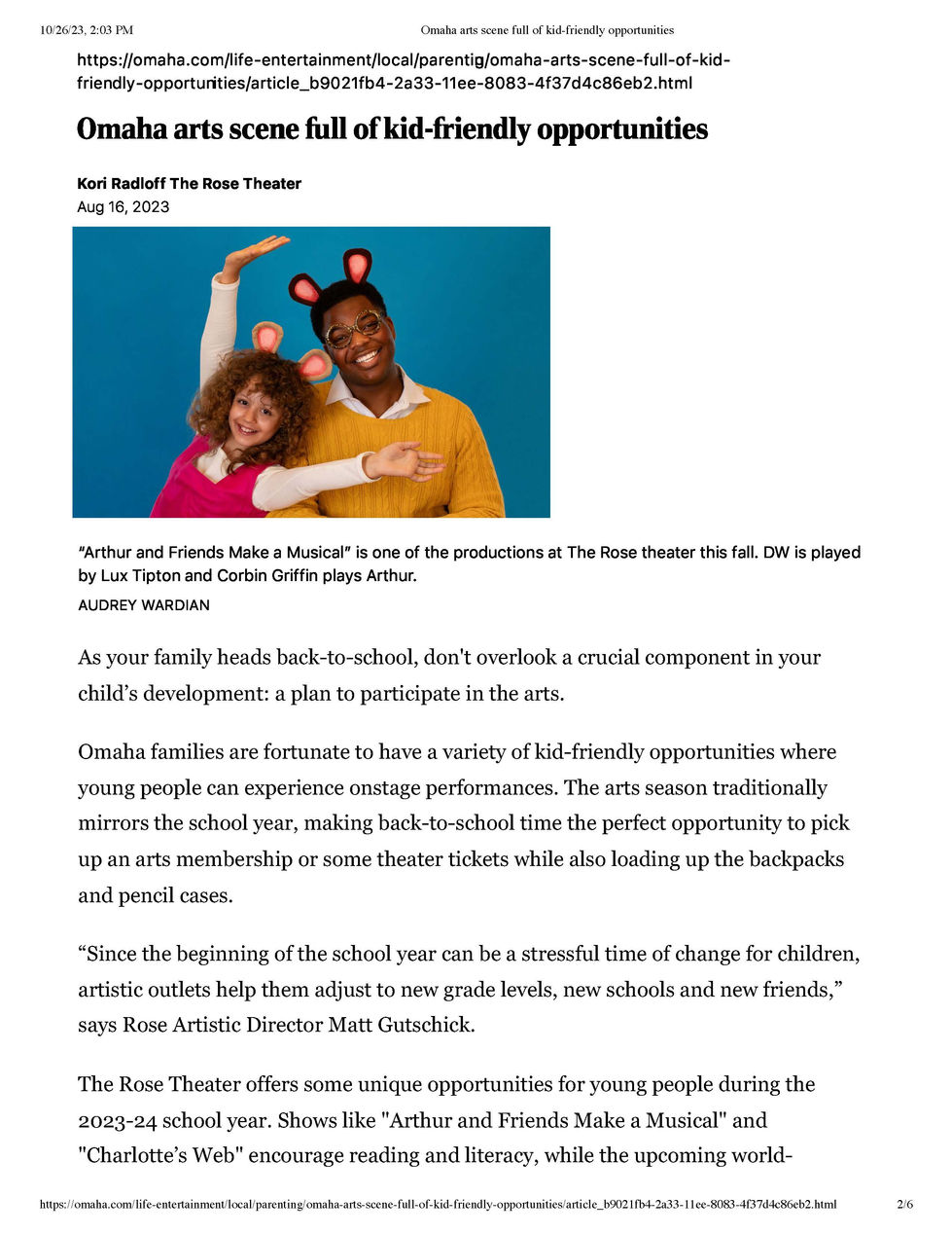 Omaha arts scene full of kid-friendly opportunities_Page_1