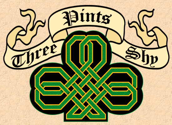 THREE PINTS SHY